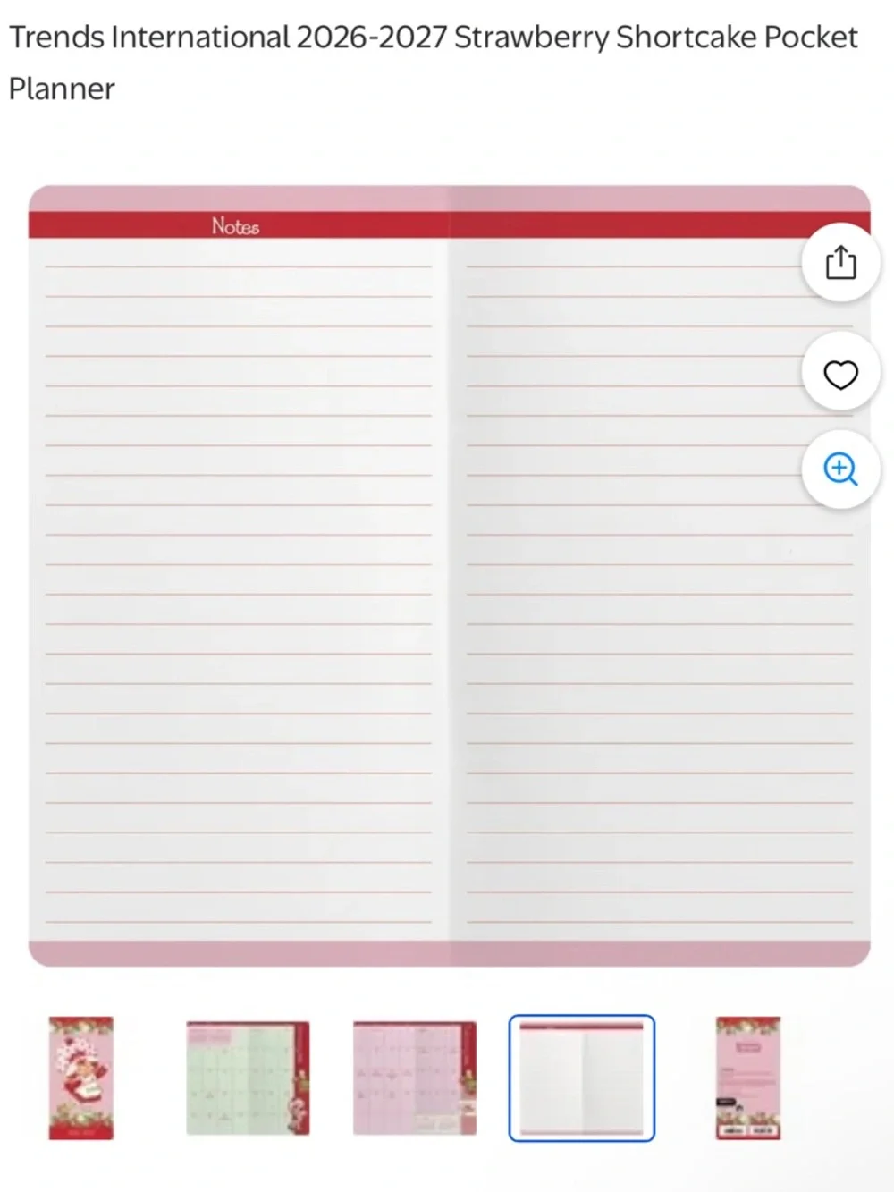 2026-2027 Strawberry Shortcake Pocket Planner